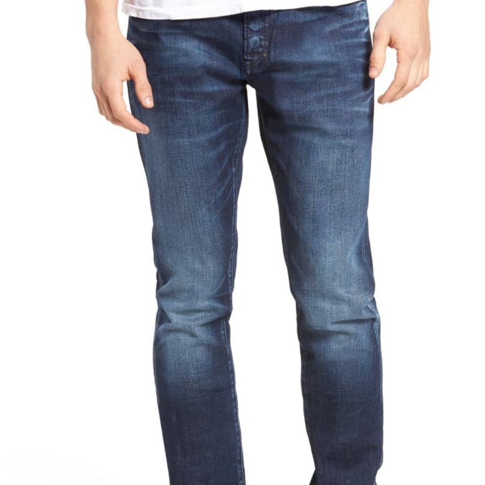 PRPS Men's Slim Straight Jeans - Dark Blue